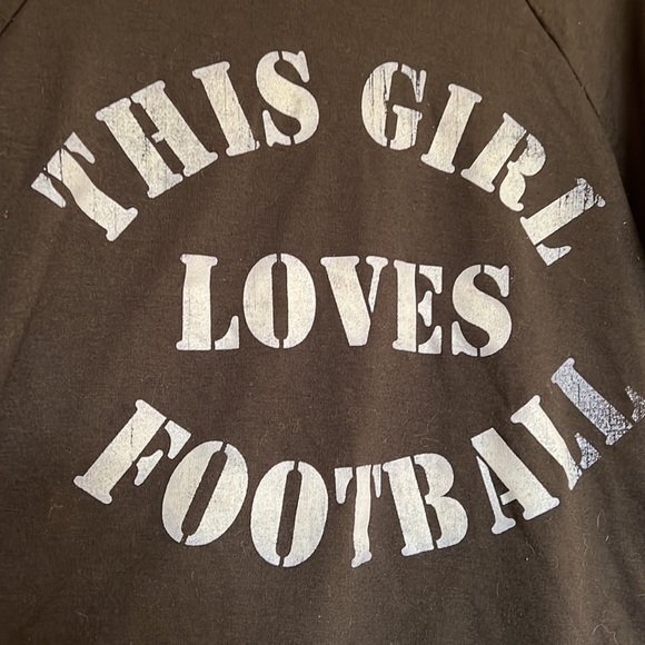 M. Fredric This Girl Loves Football Sweatshirt. Small - Picture 4 of 5